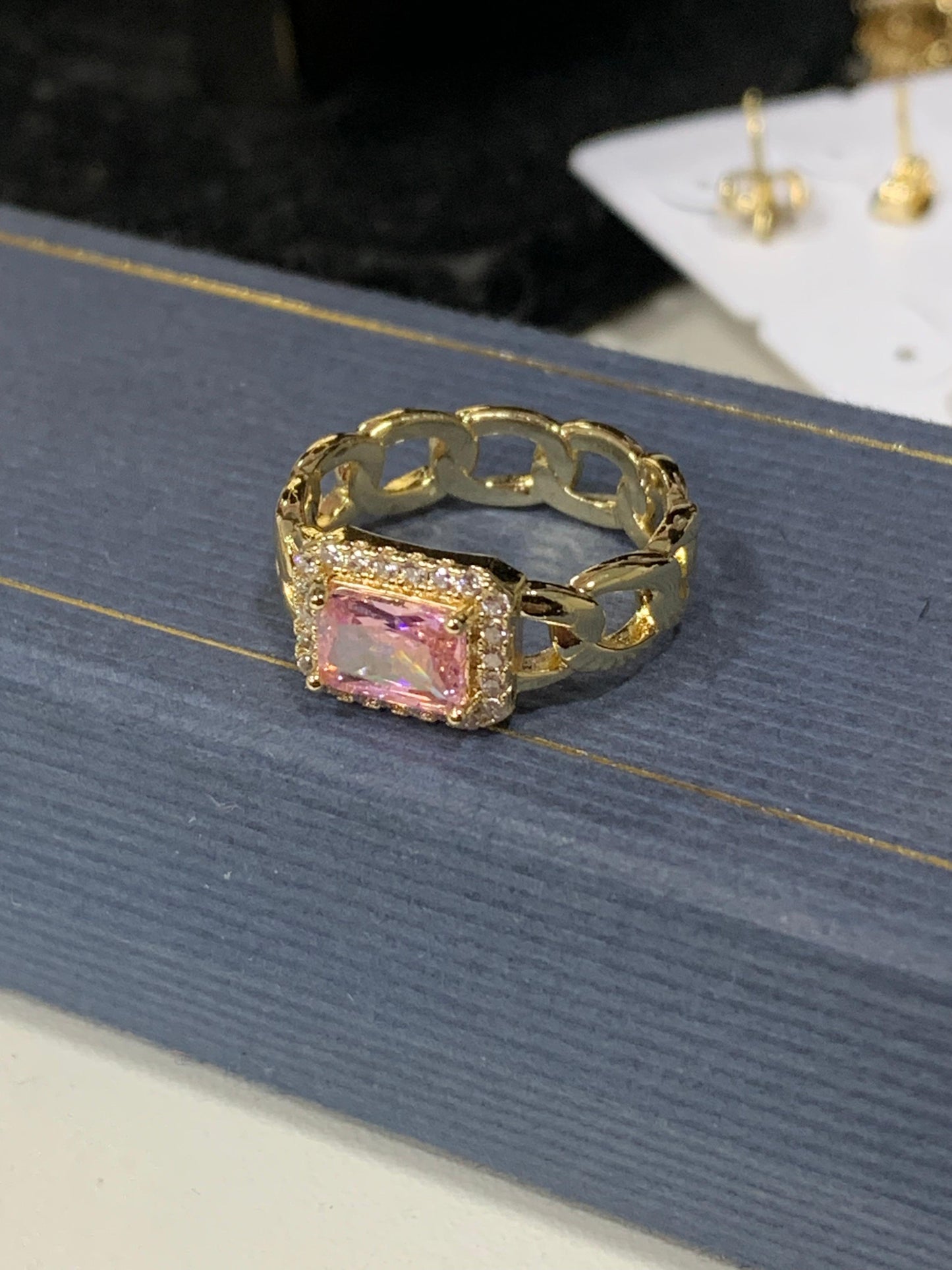 ANILLO PIEDRA ROSA