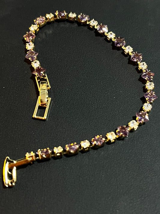 PULSERA CIRCON MORADO